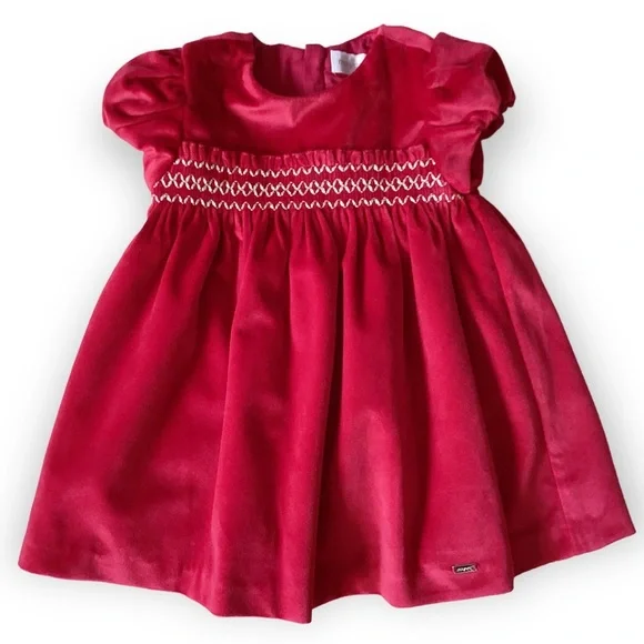 fitted lace wedding dress Mayoral baby girls red dress AW25 2.812 – Envy My Baby Boutique main image 0